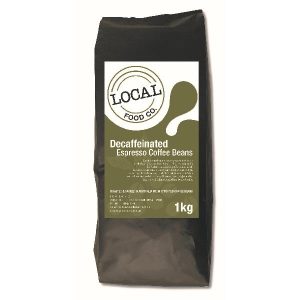 LOCAL FOOD CO – DECAF – BEANS – COFFEE –  1 X 1KG BAG