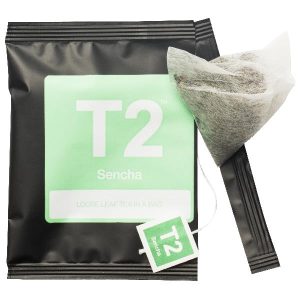 T2 – 100PK FOIL – SENCHA – GREEN TEA – TEA BAG