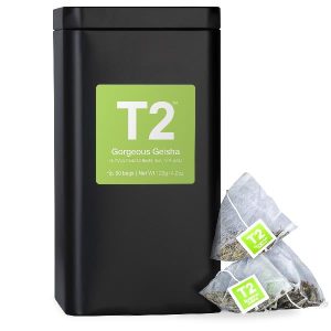 T2 – 60PK TIN – GORGEOUS GEISHA – GREEN TEA – TEA BAG