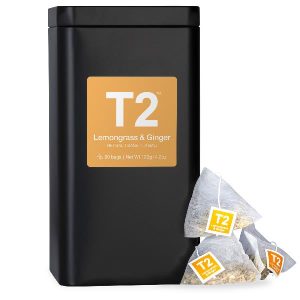 T2 – 60PK TIN – LEMONGRASS & GINGER – TEA BAG