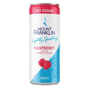 RASPBERRY – 250MLS – CANS – SPARKLING – MOUNT FRANKLIN