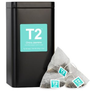 T2 – 60PK TIN – CHINA JASMINE – GREEN TEA – TEA BAG