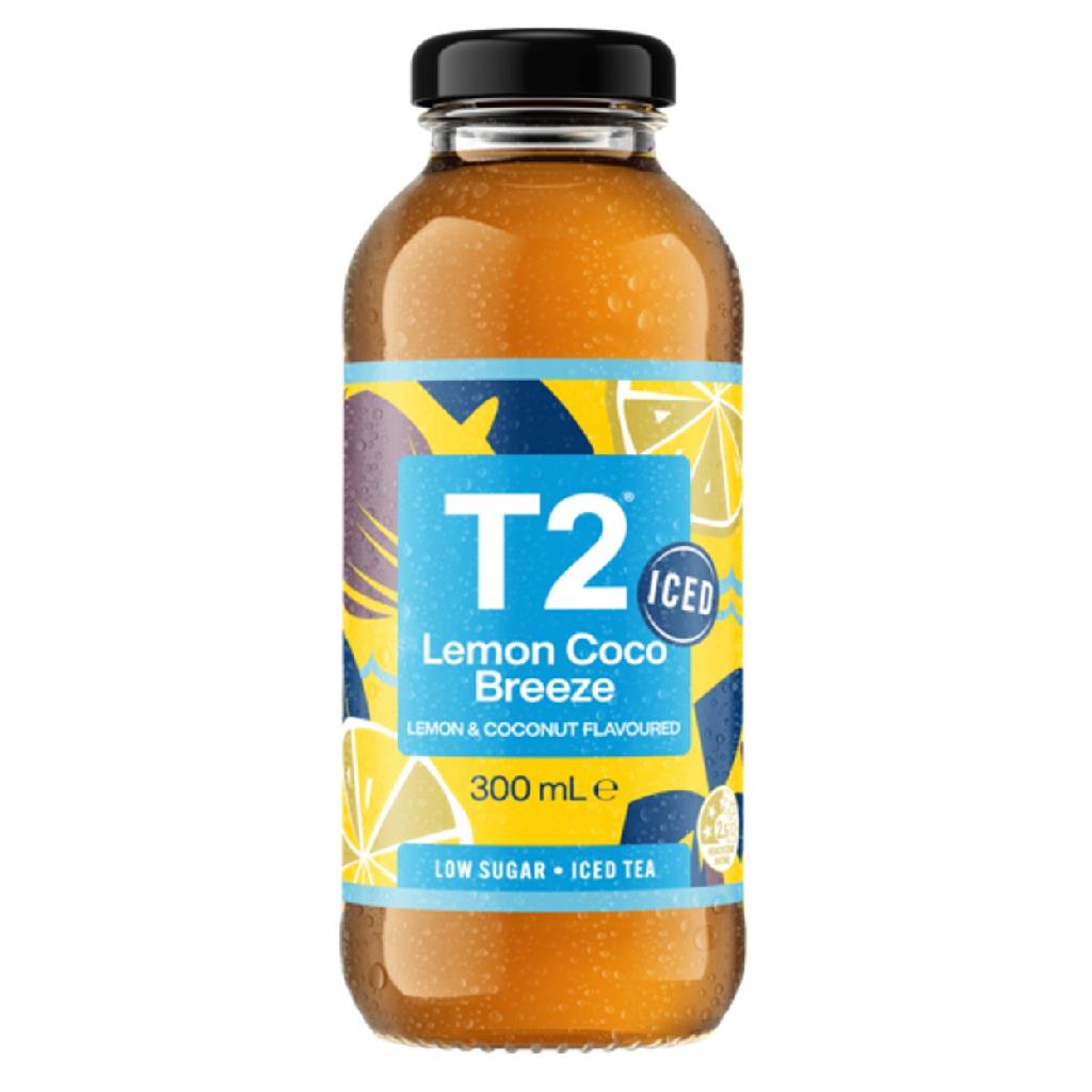 T2 Iced Tea Lemon Coco Breeze 300mls 12pk Socrates Distributors