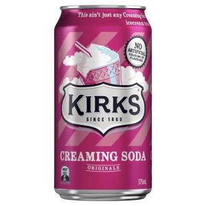 KIRKS – CREAMING SODA – CANS – 20PK – 375MLS