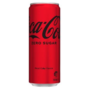 ZERO SUGAR COKE – 250MLS – CANS – 24PK