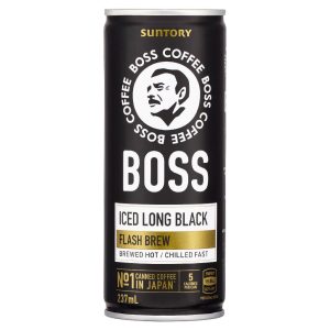 BOSS COFFEE – ICED LONG BLACK – 237MLS CANS – 12PK