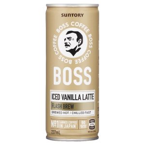 BOSS COFFEE – ICED VANILLA LATTE – 237MLS CANS – 12PK