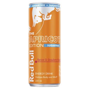RED BULL – APRICOT & STRAWBERRY – SUGAR FREE – 250MLS CANS – 2 X 12PK