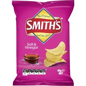 SMITH’S – SALT & VINEGAR – 45GMS – 18PK