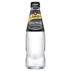 SCHWEPPES – GLASS – SODA WATER – 300MLS – 24PK