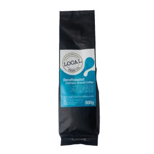 LOCAL FOOD CO – DECAF – GROUNDED – COFFEE – 2 X 500GMS BAG
