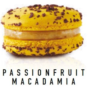 MACARONS – PASSIONFRUIT MACADAMIA – 18GM/45-55MM – 20PK