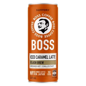 BOSS COFFEE – ICED CARAMEL LATTE – 237MLS CANS – 12PK