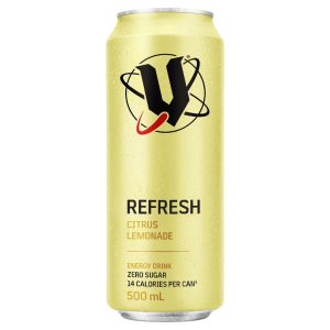 V – 500MLS – REFRESH – CITRUS LEMONADE – CAN – 12PK