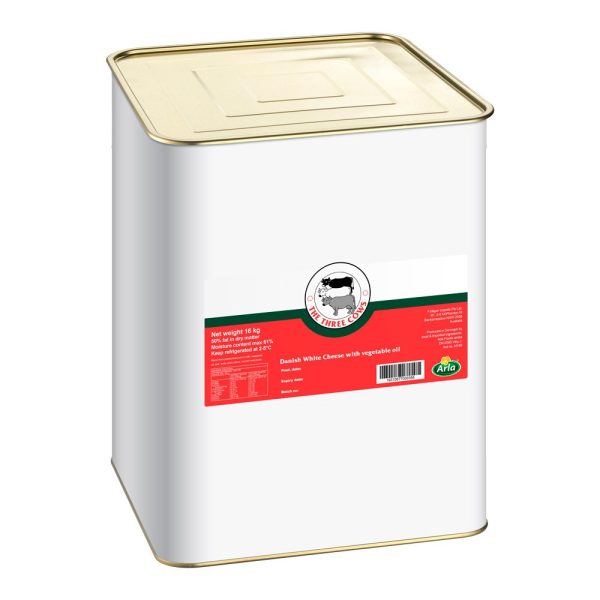 16KG – DANISH – WHITE FETA – 1 X TIN