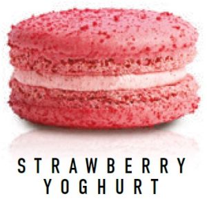 MACARONS – STRAWBERRY YOGHURT – 18GM/45-55MM – 20PK