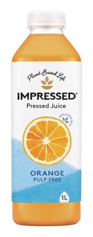 IMPRESSED – PULP FREE – ORANGE JUICE – 1LTS – 1X 6PK