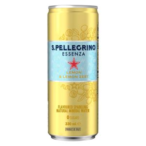 S.PELLEGRINO – ESSENZA – LEMON ZEST – 330MLS – CANS – 24PK