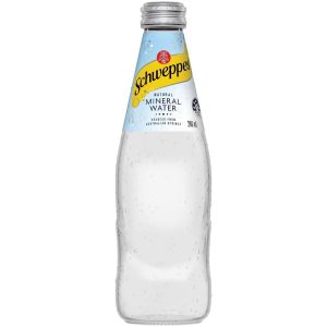 SCHWEPPES – GLASS – NATURAL MINERAL – 300MLS – 24PK