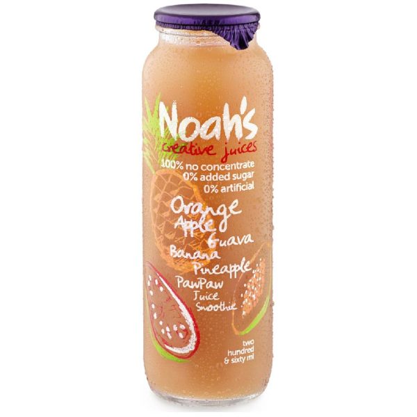 NOAHS – ORANGE SMOOTHIE – PAWPAW – 260MLS – 12PK