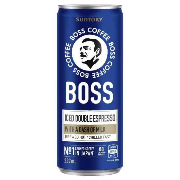 BOSS COFFEE – ICED DOUBLE ESPRESSO – 237MLS CANS – 12PK