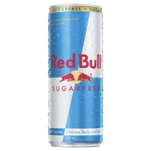 RED BULL – SMALL – SUGAR FREE  – 250MLS CANS – 24PK