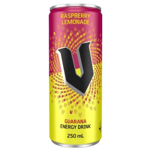 V – 250MLS – RASPBERRY LEMONADE – CANS – 24PK