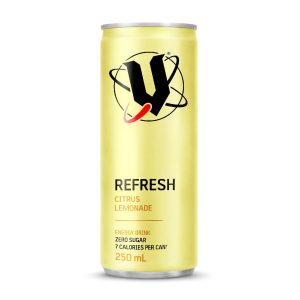 V – 250MLS – REFRESH – CITRUS LEMONADE – CANS – 24PK