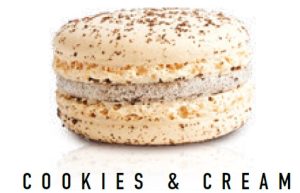 MACARONS – COOKIES & CREAM – 18GM/45-55MM – 20PK