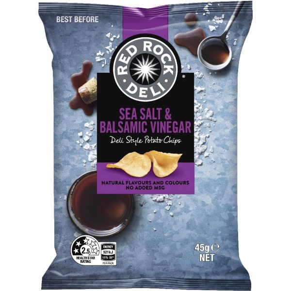 RED ROCK – SALT & VINEGAR – 45GMS – 18PK