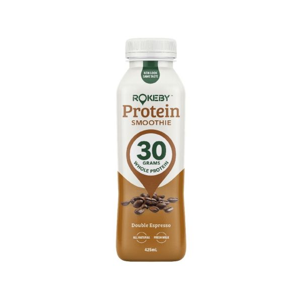 ROKEBY FARMS – 2 X 6PK – DOUBLE ESPRESSO – PROTEIN SMOOTHIE – 425MLS – 12PK