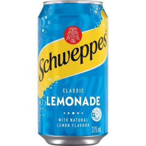 SCHWEPPES – 30PK CANS – LEMONADE – 375MLS