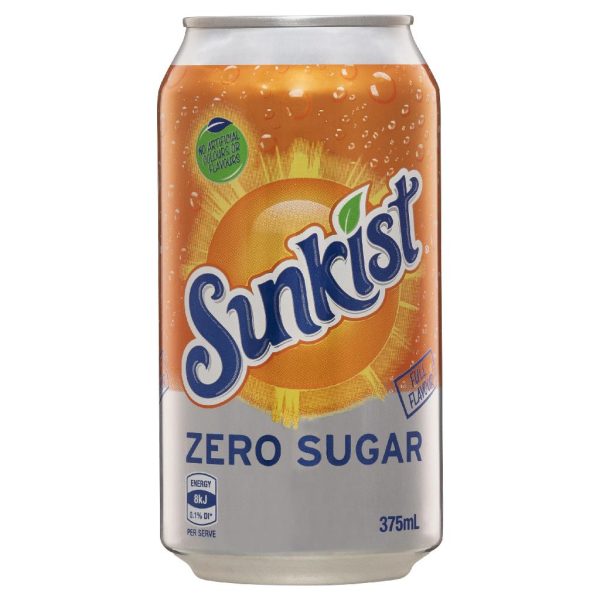 SCHWEPPES – 10PK CANS – ZERO – SUNKIST – 375MLS