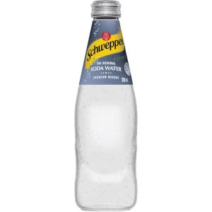 SCHWEPPES – GLASS – SODA WATER – 300MLS – 24PK