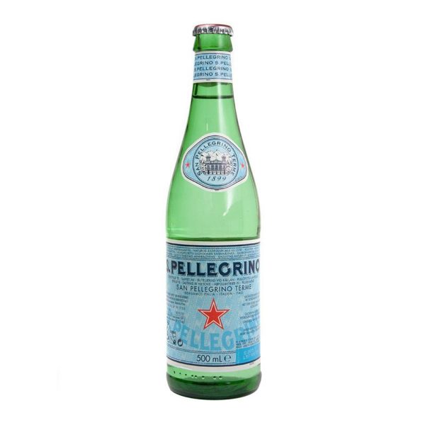 S.PELLEGRINO – GLASS – 500MLS – SPARKLING – 24PK