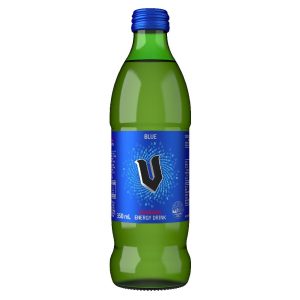 V – 350MLS – BLUE – GLASS – 24PK