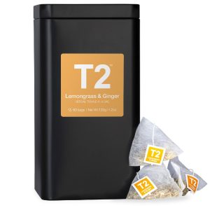 T2 – 60PK TIN – LEMONGRASS & GINGER – TEA BAG