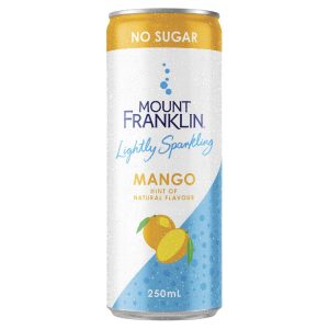 MOUNT FRANKLIN – MANGO – 250MLS – CANS – SPARKLING – 24PK