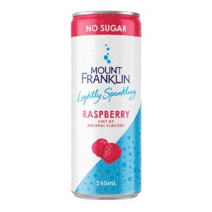 MOUNT FRANKLIN – RASPBERRY – 250MLS – CANS – SPARKLING – 24PK