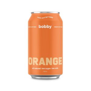 BOBBY – ORANGE – PREBIOTIC – SOFT DRINK – 330MLS – 12PK