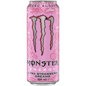 MONSTER – ULTRA STRAWBERRY – PINK – 500MLS – 24PK