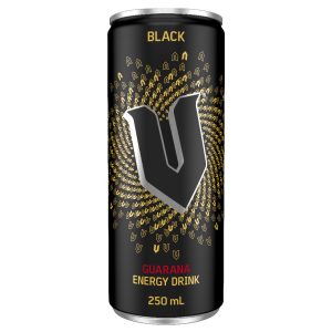 V – 250MLS – BLACK – CANS – 24PK