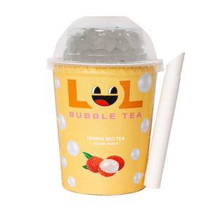 LOL BUBBLE TEA – PAPAYA – 275MLS CUP – 12PK