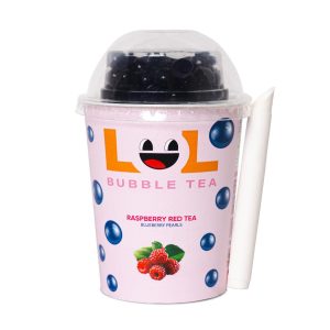 LOL BUBBLE TEA – RASPBERRY – 275MLS CUP – 12PK