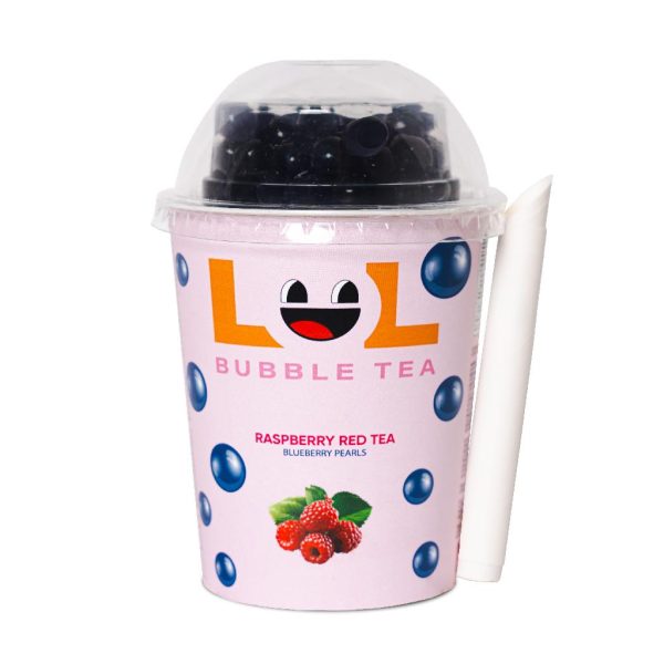 LOL BUBBLE TEA – RASPBERRY – 275MLS CUP – 12PK