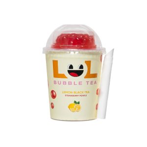 LOL BUBBLE TEA – LEMON – 275MLS CUP – 12PK