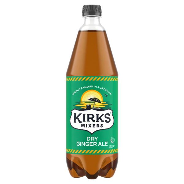 KIRKS – DRY GINGER ALE – 1.25LTS – 12PK
