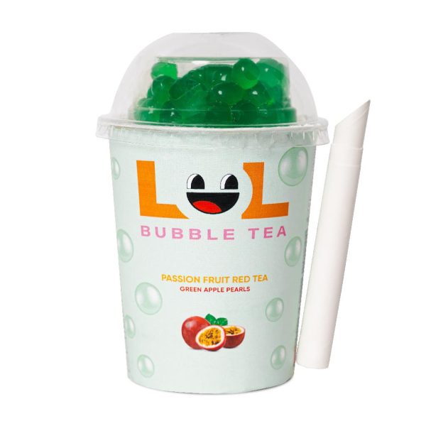 LOL BUBBLE TEA – PASSIONFRUIT – 275MLS CUP – 12PK