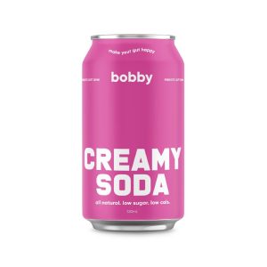 BOBBY – CREAMYSODA – PREBIOTIC – SOFT DRINK – 330MLS – 12PK