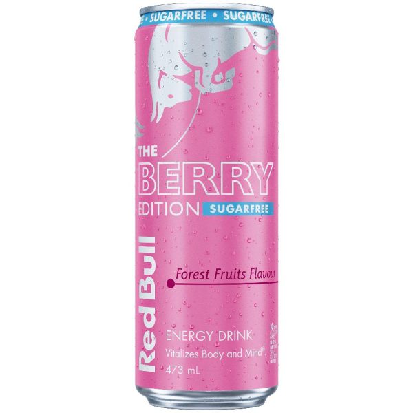 RED BULL – 473MLS – BERRY – FOREST FRUITS – SUGAR FREE – 1 X 12PK